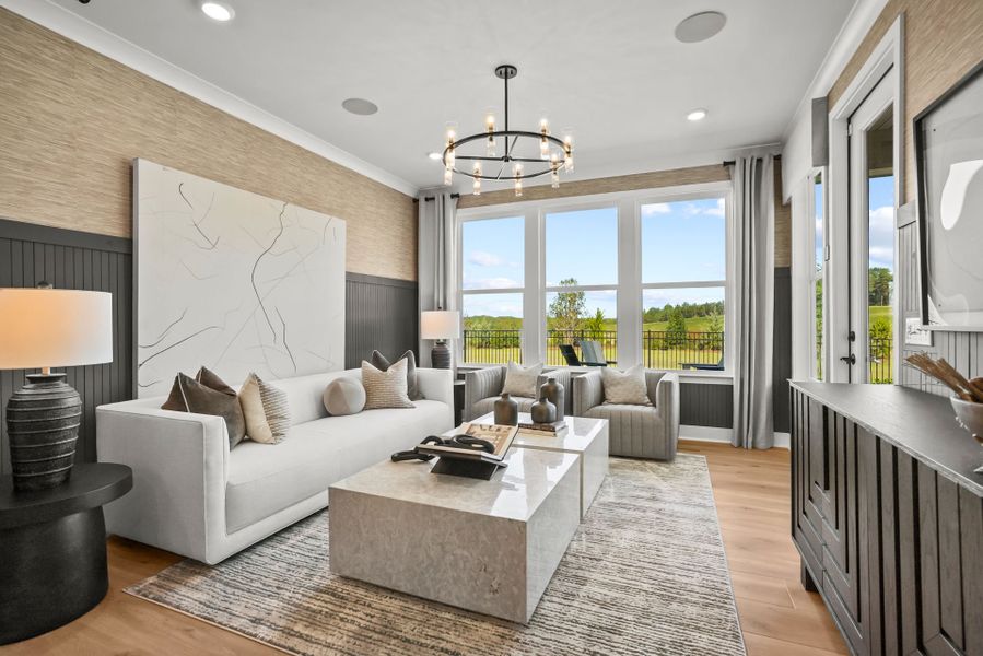 Representative furnished interior of a home built from the Prestige by Del Webb in Del Webb Carolina Ridge, Midland (Image 12).