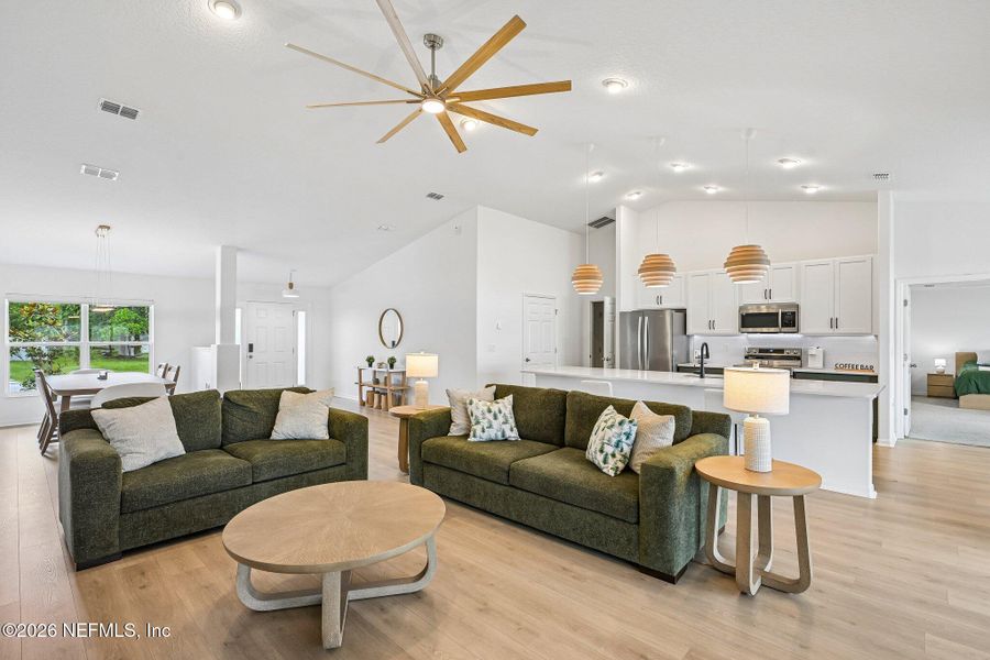 Furnished interior view inside a new home in , Palm Coast (Image 31).