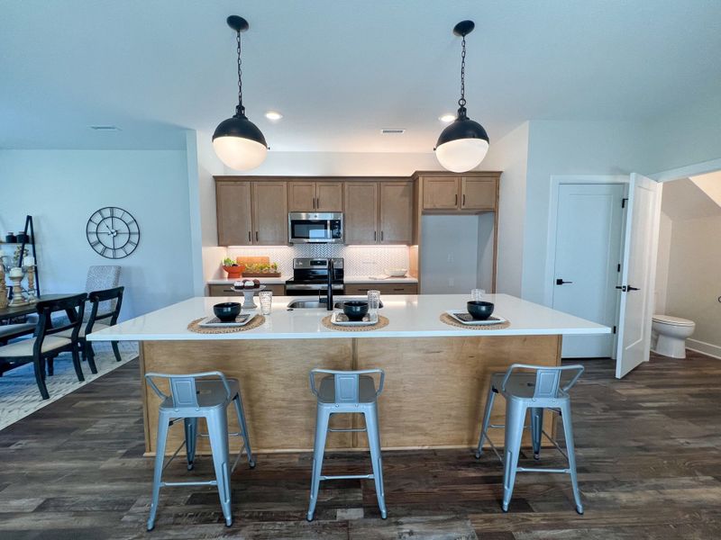 Representative furnished interior of a home built from the Aspen by Perfection Builders in Heritage Commons, Andover (Image 4).