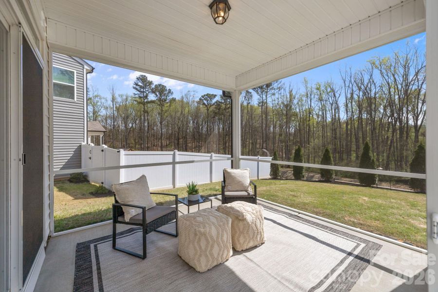 Exterior details and patio area of a home in Dogwood Grove, Statesville (Image 24).