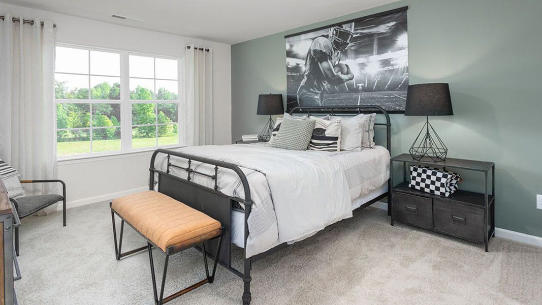 Furnished interior view inside a new home in The Estates at Edinborough, Gibsonville (Image 32).