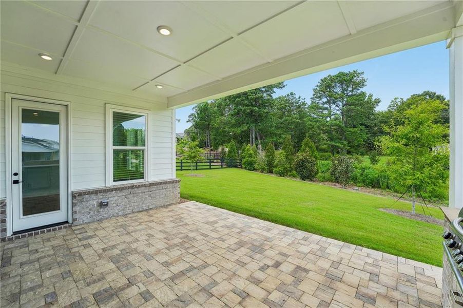 Exterior details and patio area of a home in , Cumming (Image 26).