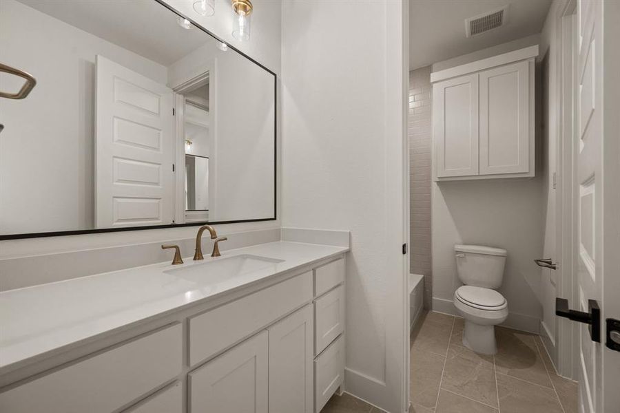 Furnished interior view inside a new home in Rolling Creek Ranch, Aledo (Image 7).