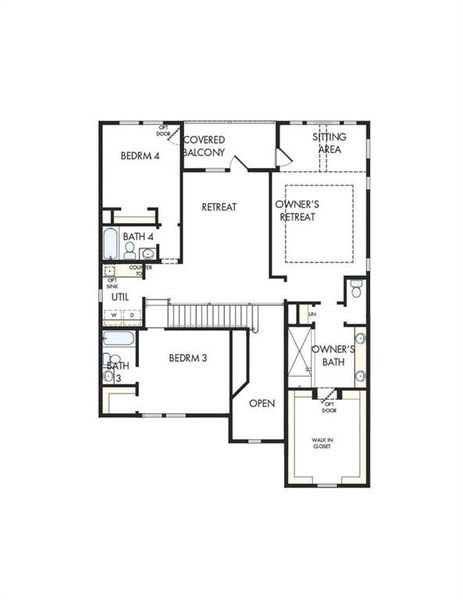 2D floor plan layout of this home in Havencroft, Woodstock, GA (Image 3). 2D floor plan layout of this home in Havencroft, Woodstock, GA (Image 3).