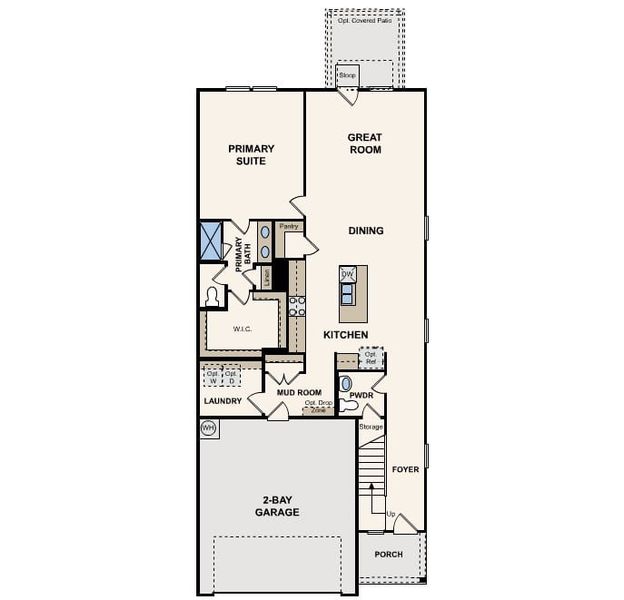 2D floor plan layout for the Riley - 2511 by Century Communities in Spring Creek, San Antonio, TX (Image 3).