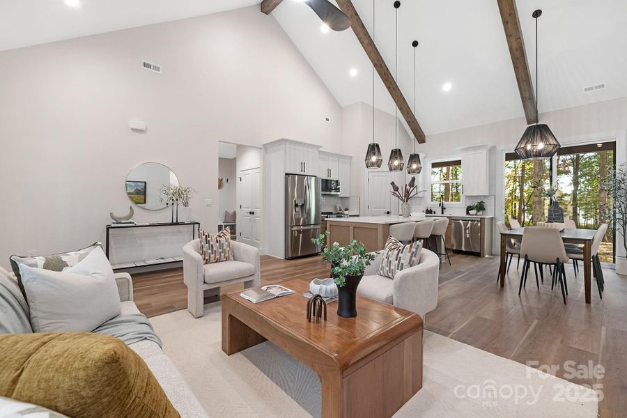 Furnished interior view inside a new home in , Gastonia (Image 15).