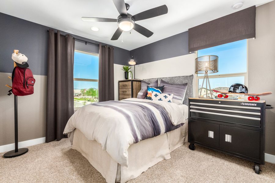 Representative furnished interior of a home built from the 40R3 by Taylor Morrison in Rancho Mercado, Surprise (Image 31).