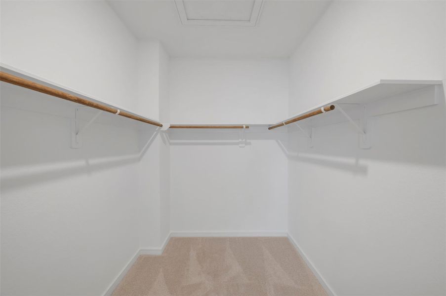 Primary walk-in closet