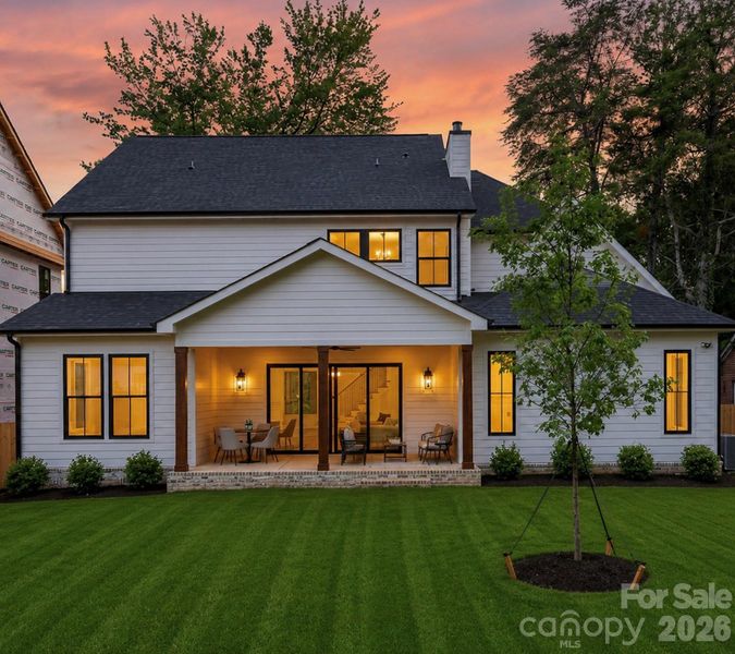 Backyard is seeded, grass in photo is AI generated