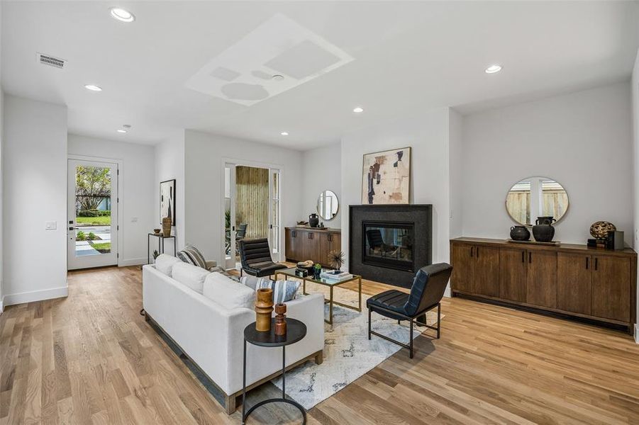 Furnished interior view inside a new home in , Dallas (Image 31).