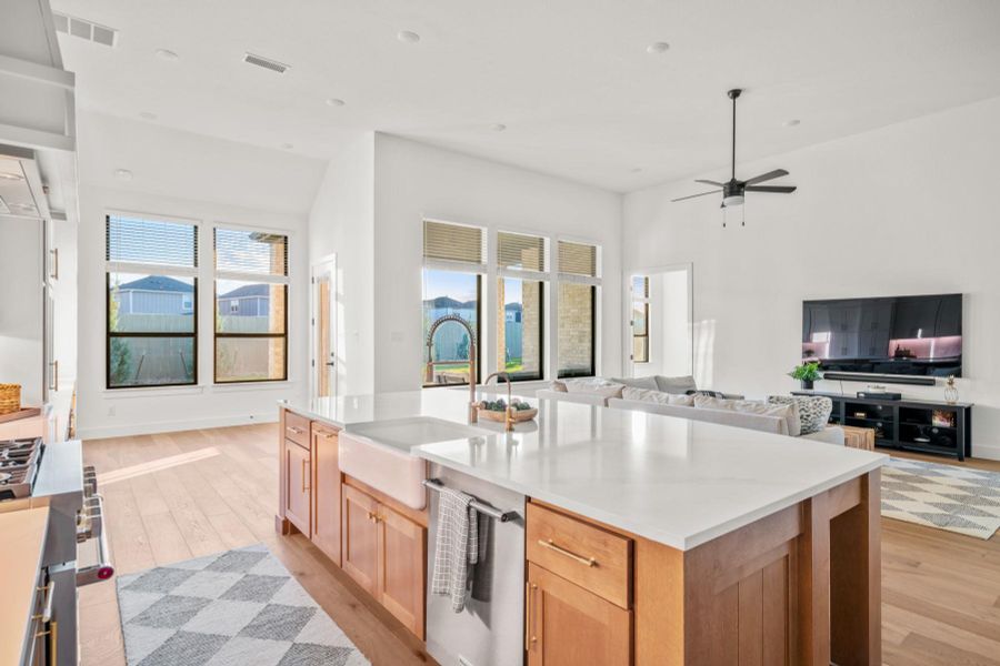 Furnished interior view inside a new home in Santa Rita Ranch, Liberty Hill (Image 9).