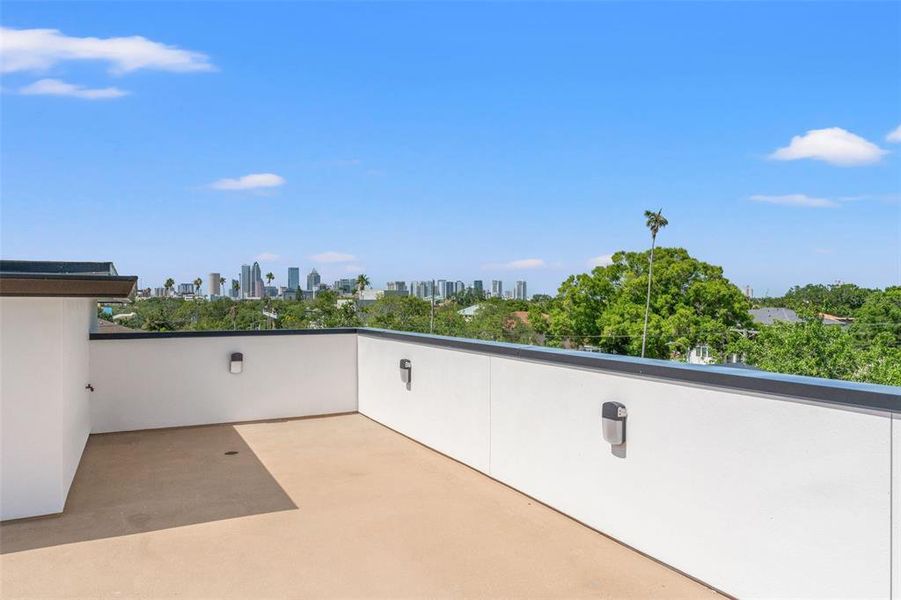 Exterior details and patio area of a home in , Tampa (Image 36).