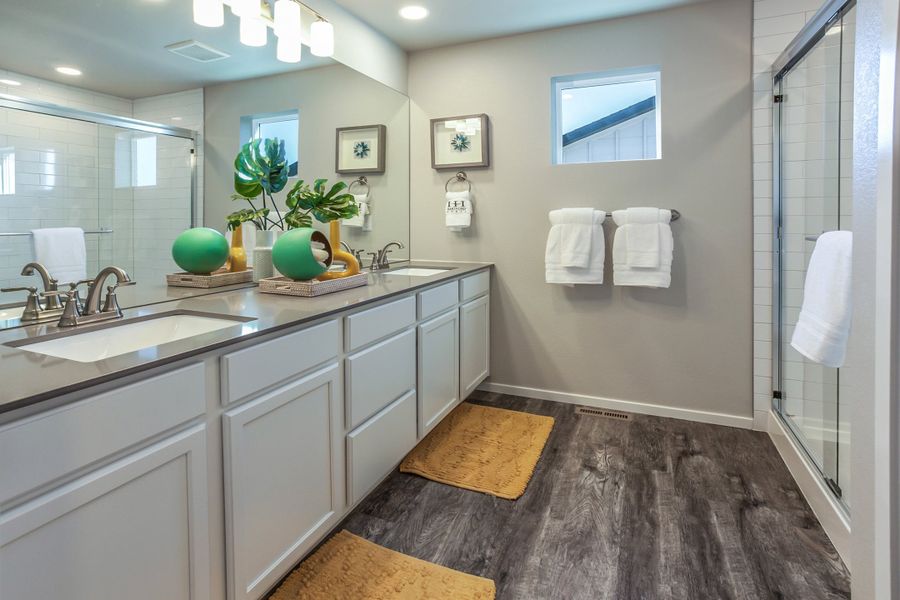 Representative furnished interior of a home built from the Rowling by Hartford Homes in Trailside, Timnath (Image 9).