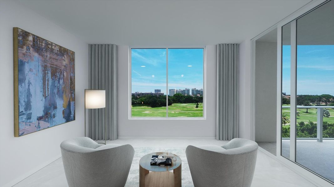 Furnished interior view inside a new home in , Boca Raton (Image 9). Furnished interior view inside a new home in , Boca Raton (Image 9).