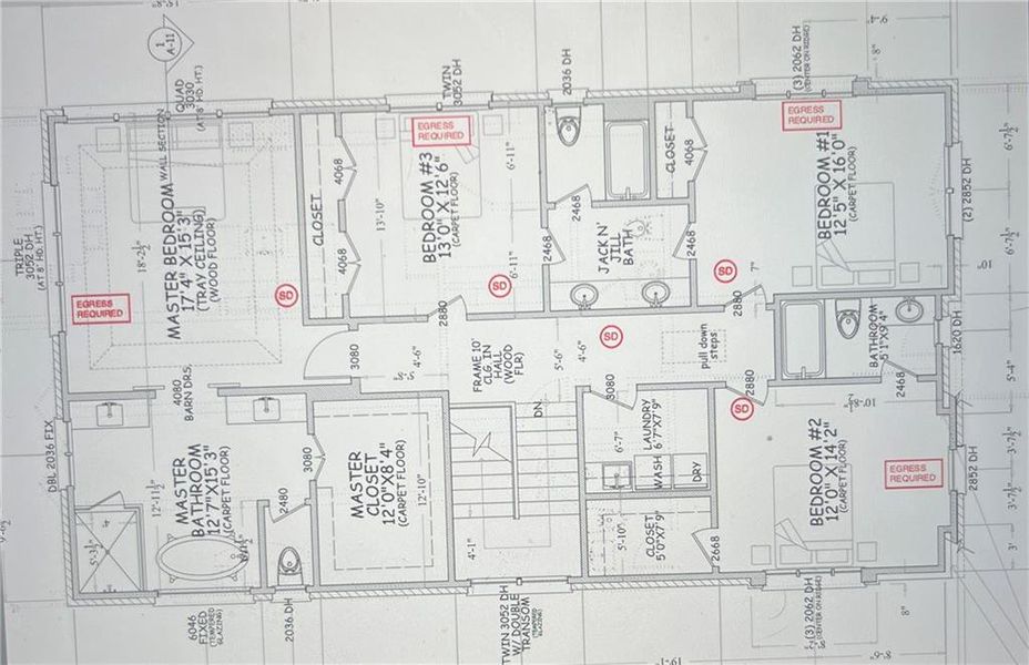 2D floor plan layout of this home in , Atlanta, GA (Image 8).