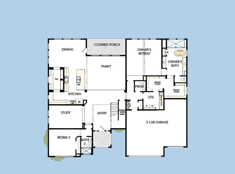 2D floor plan layout for the The Boston by David Weekley Homes in Briarley, Montgomery, TX (Image 6). 2D floor plan layout for the The Boston by David Weekley Homes in Briarley, Montgomery, TX (Image 6).