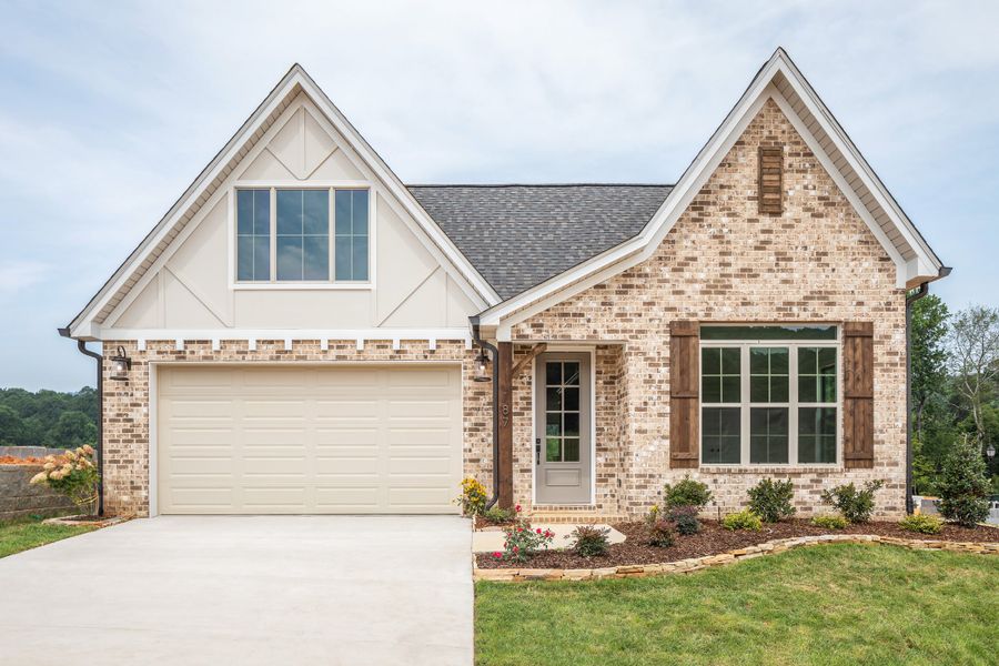 Representative exterior photo of a completed home built from the The Oxford by Greentech Homes LLC in The Thicket at Sedman Hills, Hixson, TN (Image 23).