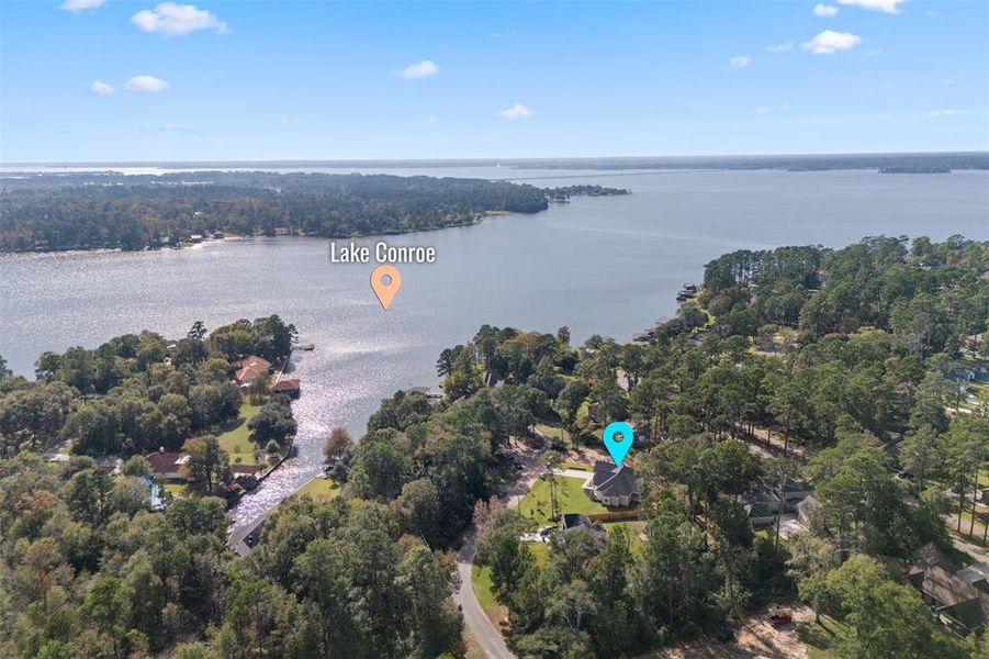 Access to Lake Conroe from the Boat Launch inside the neighborhood.