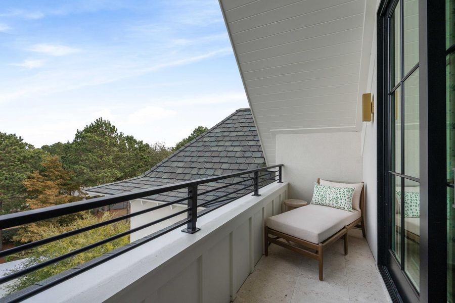 Exterior details and patio area of a home in , Charleston (Image 39).