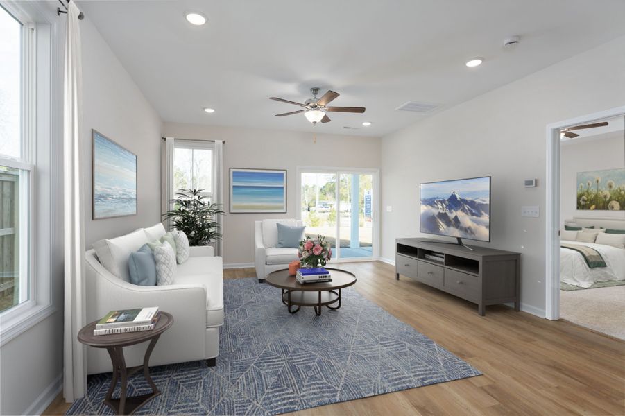 Furnished interior view inside a new home in Patriot’s Watch, Hampstead (Image 5).