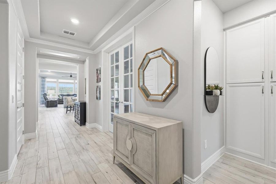 Furnished interior view inside a new home in , Denton (Image 6).