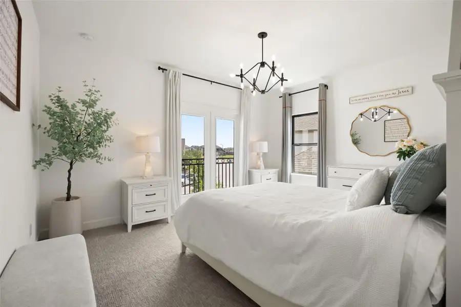 Furnished interior view inside a new home in Bridgeland, Cypress (Image 25).