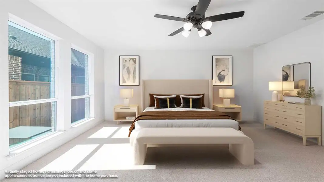 Furnished interior view inside a new home in The Parks At Wilson Creek 40', Celina (Image 8).