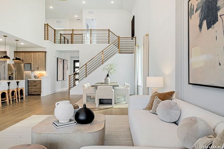 Furnished interior view inside a new home in Nopal Valley, San Antonio (Image 31).