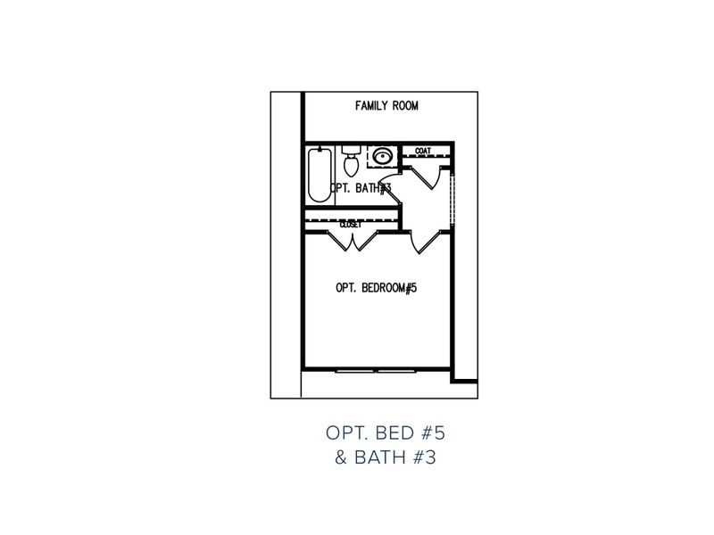 2D floor plan layout for the The Baxley by My Home Communities in Sutton's Landing, Winder, GA (Image 4).