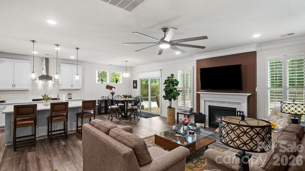 Furnished interior view inside a new home in Winterlake, Gastonia (Image 9).