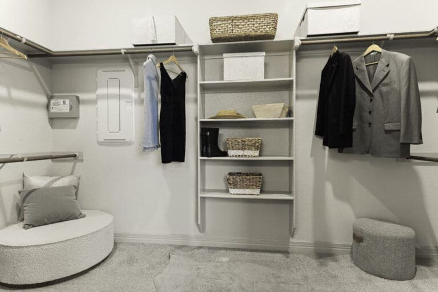Large closet in Ashlyn home at Belle Oaks, Bulverde TX