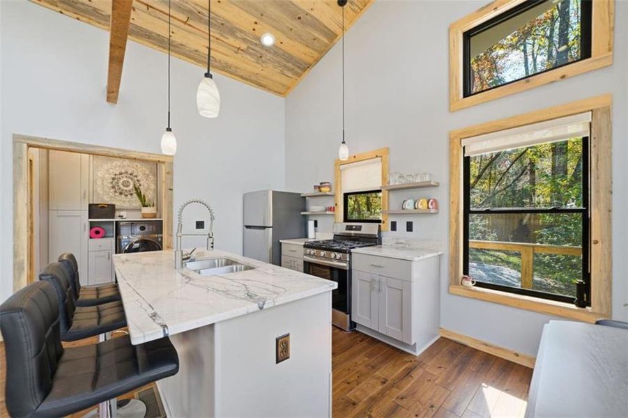 Furnished interior view inside a new home in , Ellijay (Image 6).