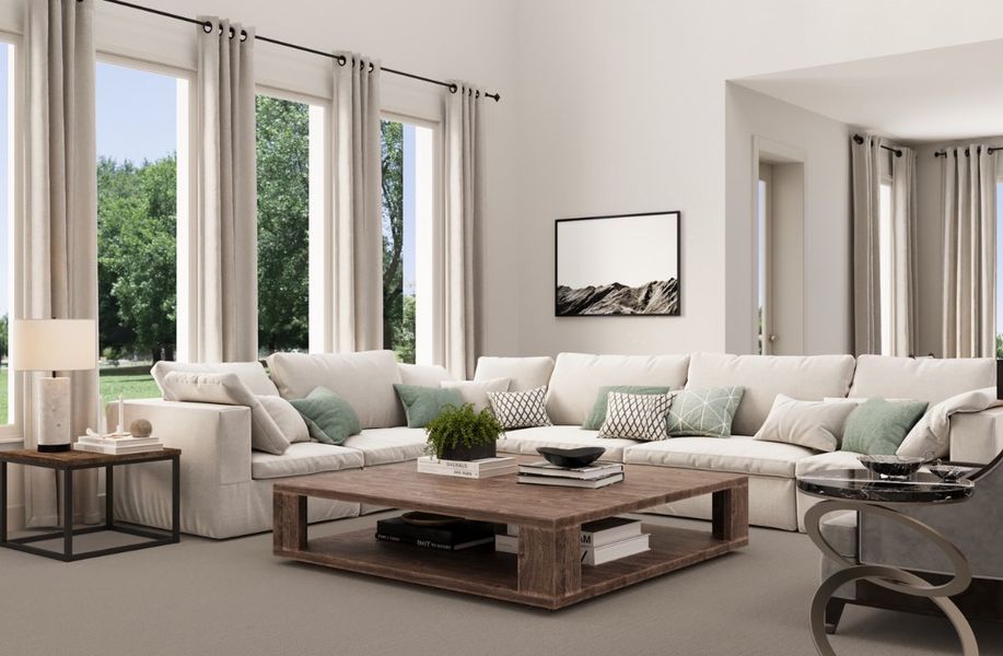 Representative furnished interior of a home built from the Lockhart by Beazer Homes in Heath Golf and Yacht Club, Heath (Image 12).