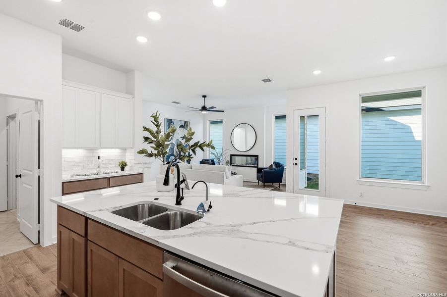 Furnished interior view inside a new home in The Crossvine, Schertz (Image 10).