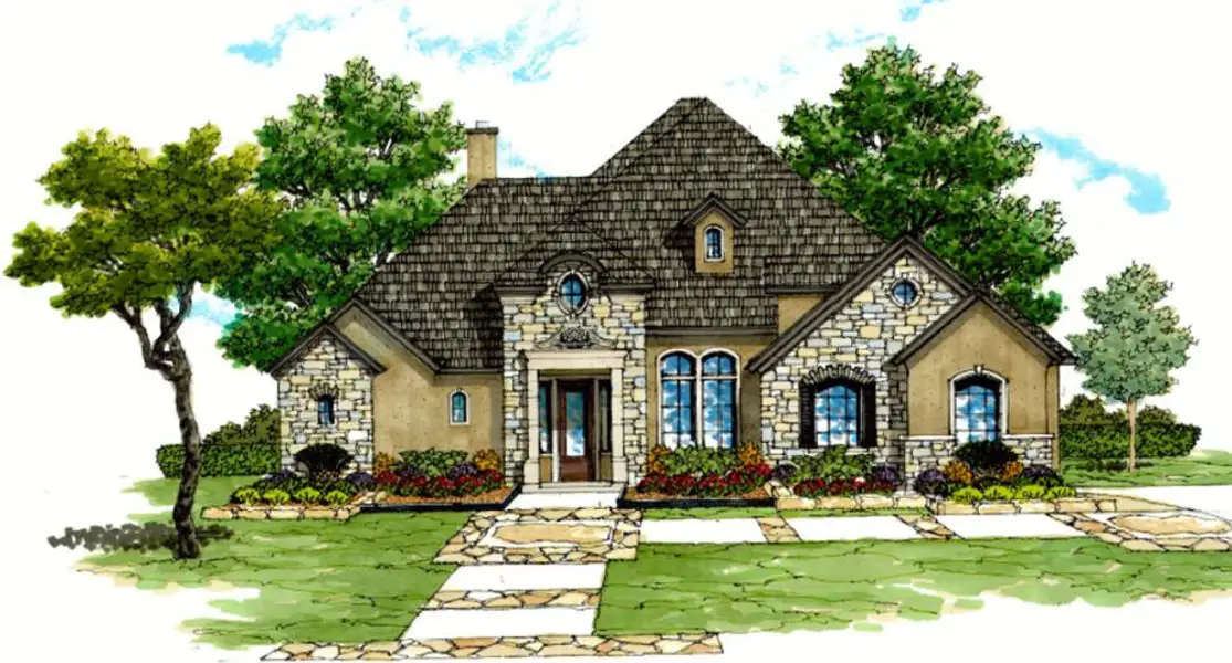 Representative rendering of the exterior for the 2674 by Texas Homes (Image 6).