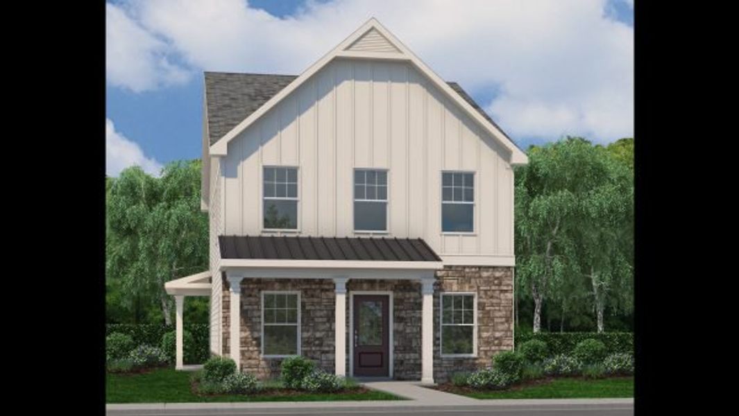 Representative exterior photo of a completed home built from the Westbrook by Piedmont Residential in Magnolia Trace, Flowery Branch, GA (Image 5).