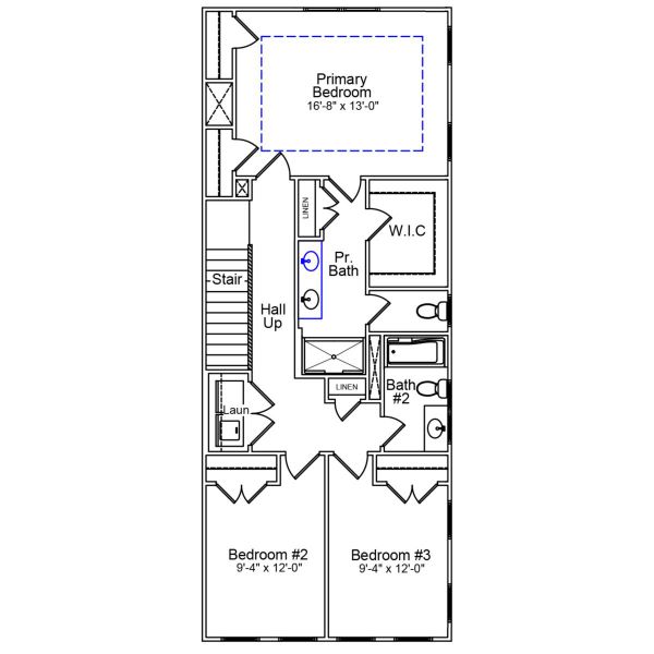 2D floor plan layout of this home in Edwards Station, Taylors, SC (Image 3).