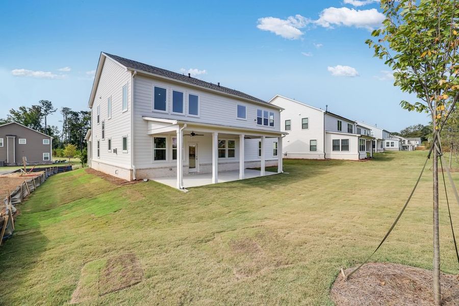 Exterior details and patio area of a home in Kennison Creek, Cumming (Image 3). Exterior details and patio area of a home in Kennison Creek, Cumming (Image 3).