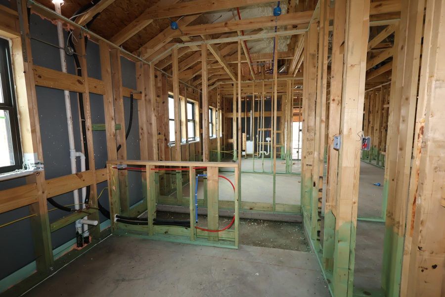 In-progress construction of a new home in Austin Point - Terrace Collection, Richmond, TX (Image 4).