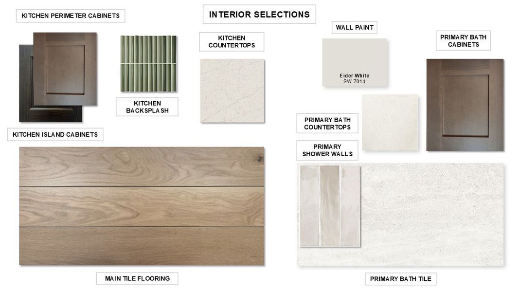 Sample of building materials used in homes in Parkside On The River 60', Georgetown (Image 48).