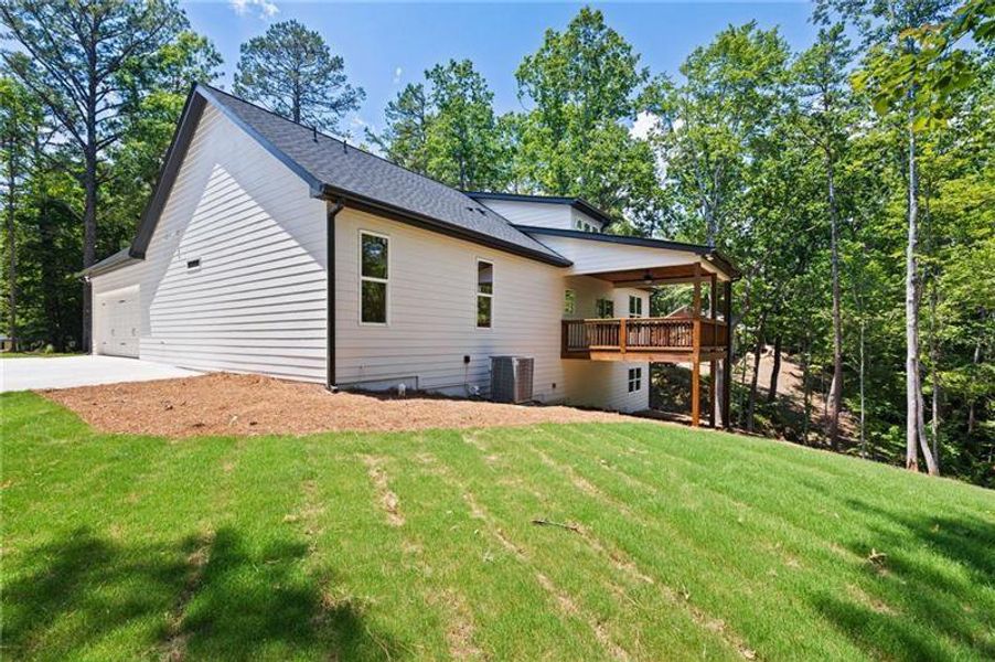 Exterior details and patio area of a home in , Cartersville (Image 29).