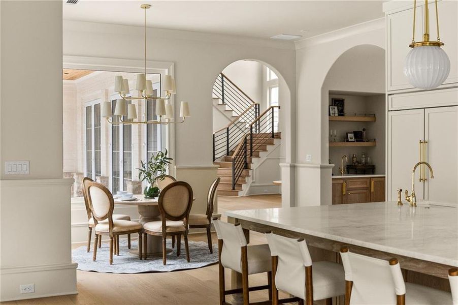 Furnished interior view inside a new home in , Canton (Image 58).