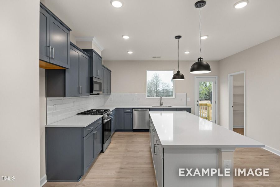 Furnished interior view inside a new home in Forestville Yard Townhomes, Knightdale (Image 8).