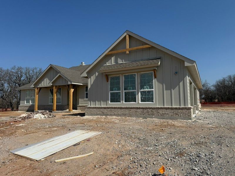 In-progress construction of a new home in Oak Grove Addition, Springtown, TX (Image 4). In-progress construction of a new home in Oak Grove Addition, Springtown, TX (Image 4).