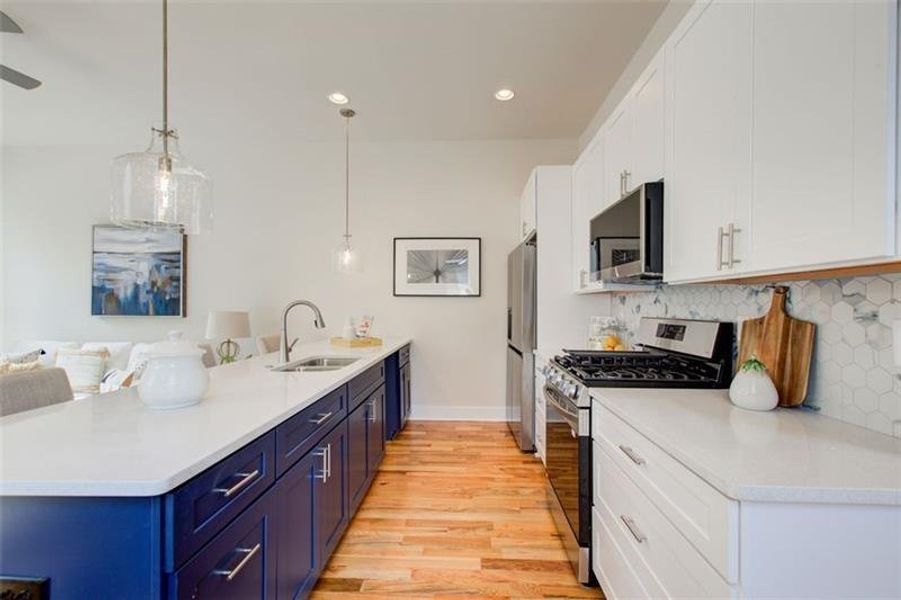 Furnished interior view inside a new home in , Atlanta (Image 8).