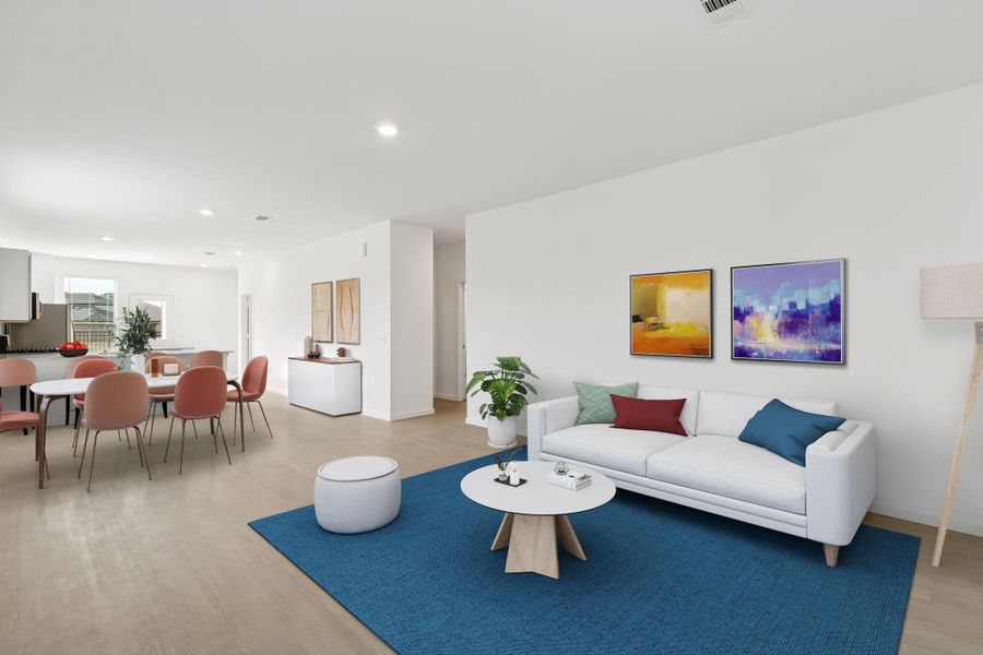 Furnished interior view inside a new home in Mavera, Conroe (Image 9).