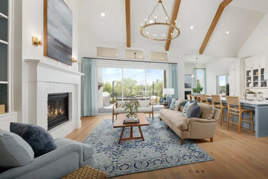Representative furnished interior of a home built from the RoundRock - SH 6236 by Shaddock Homes in The Homestead - 72', Rockwall (Image 8).