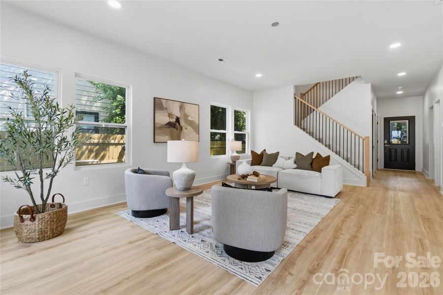 Furnished interior view inside a new home in , Charlotte (Image 5).