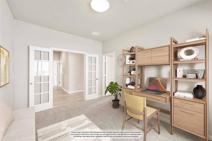 Furnished interior view inside a new home in Eagle Glen Elements, Alvarado (Image 10).