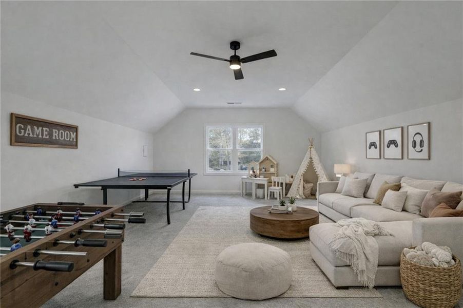 Furnished interior view inside a new home in , Sugar Hill (Image 31). Furnished interior view inside a new home in , Sugar Hill (Image 31).